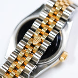 2015 Rolex Datejust 26 Champagne Meteorite Diamonds Dial Diamonds Bezel Jubilee 2T YG Ref. 179383 A001520