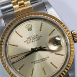 Rolex Datejust 36 Champagne Index Dial Two Tone YG Ref. 126231 A001800