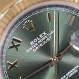 2026 Rolex Datejust 41 Two Tone Green Roman Dial Ref. 126333 A001757