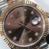 2025 Rolex Datejust 41 Chocolate Diamond Ref. 126331 A001034