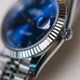 2022 Rolex Datejust 41 Blue Dial Fluted Jubilee