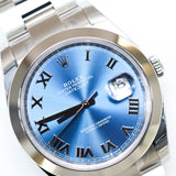2025 Rolex Datejust 41 Azzuro Blue Ref. 126300 A001067