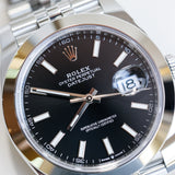 2025 Rolex Datejust 41 Smooth Jubilee Black Dial Ref. 126300 A001039