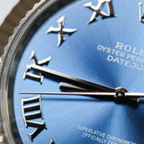 2025 Rolex Datejust 41 Azzuro Blue Dial Fluted Jubilee Ref. 126334 B00079