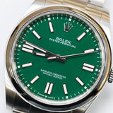 2022 Rolex Oyster Perpetual 41 Green Dial 124300 A001028