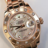 Rolex Lady Datejust Pearl Master RG Ref. 80315NR B00256
