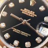 2017 Rolex Lady Datejust 31 Black Diamonds Dial Diamonds Bezel Two-tone RG Ref. 178341 B00350
