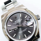 2021 Rolex Datejust 28 Dark Grey Dial Ref. 279160