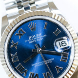 2026 Rolex Datejust 31 Blue Roman Dial Fluted Jubilee Ref. 278274 A001747