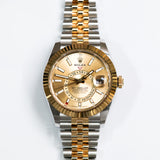 2026 Rolex Sky Dweller Champagne Dial 2T Fluted Jubilee YG Ref. 336933 A001579