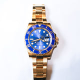 2014 Rolex Submariner Date ‘Bluesy’ Full Gold Ref. 116618LB B00136