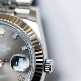 2019 Rolex Datejust 41 Slate Diamond Ref. 126334