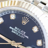 2024 Rolex Datejust 41 Blue Diamonds 126334