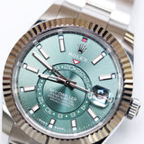 2025 Rolex Sky-Dweller Mint Green Fluted Oyster Ref. 336934 A001149
