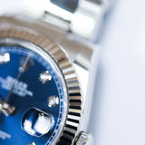 2024 Rolex Datejust 41 Blue Diamonds Ref. 126334