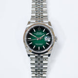 2026 Rolex Datejust 36 Ombre Green Smooth Jubilee Ref. 126200 A001806