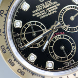 2021 Rolex Daytona Black Diamonds Dial Two Tone Yellow Gold