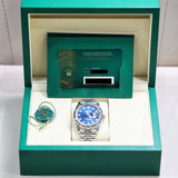 2026 Rolex Datejust 41mm Blue Diamond Fluted Jubilee 126334 A001286