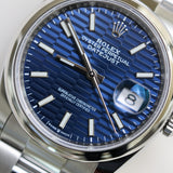 2023 Rolex Datejust 36 Blue Motif Dial