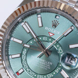 2025 Rolex Sky Dweller Mint Green Fluted Jubilee Ref. 336934 A001719