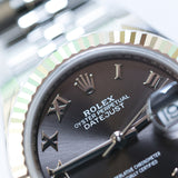 2026 Rolex Lady Datejust 28 Slate Roman Dial Fluted Jubilee Ref. 279174 B00345
