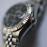 2026 Rolex Lady Datejust 28 Slate Roman Dial Fluted Jubilee Ref. 279174 B00345