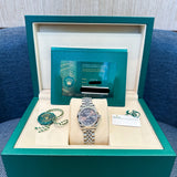 2026 Rolex Lady Datejust 28 Slate Roman Dial Fluted Jubilee Ref. 279174 B00345