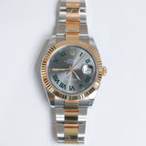 2025 Rolex Datejust 41 Fluted Oyster Two Tone YG "Wimbledon" Ref. 126333 A001924
