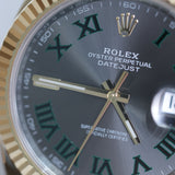 2025 Rolex Datejust 41 Fluted Oyster Two Tone YG "Wimbledon" Ref. 126333 A001924