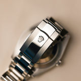 2023 Rolex Datejust 41 Blue Index Dial Smooth Bezel Oyster Bracelet