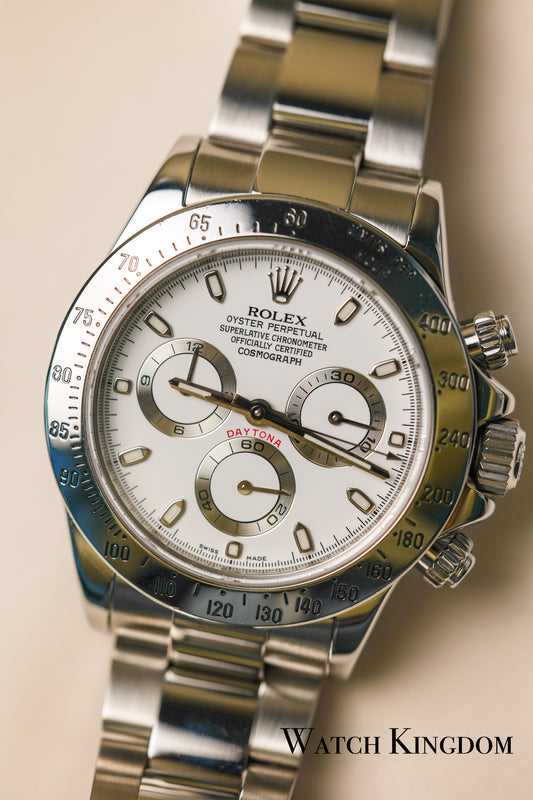 2012 Rolex Chosmograph Daytona White Dial Oystersteel