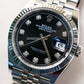 2023 Rolex Datejust 36 Black Diamonds Dial Fluted Jubilee