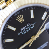 2024 Rolex Datejust 41 Black Dial Fluted Jubilee Two Tone YG Ref. 126333