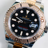 2023 Rolex Yacht-Master 40 Black Dial Two Tone Rose Gold