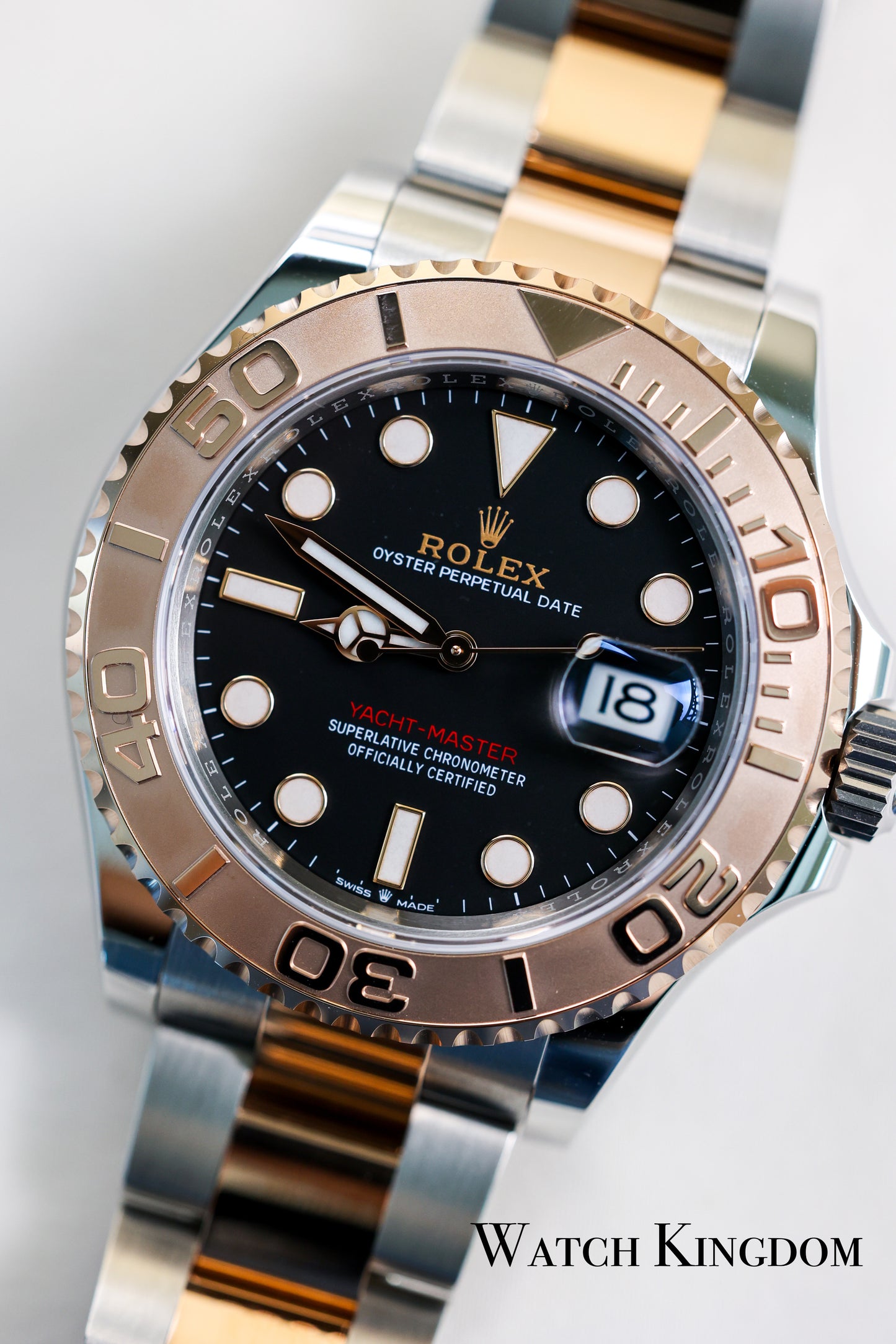 2023 Rolex Yacht-Master 40 Black Dial Two Tone Rose Gold