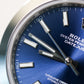 2023 Rolex Datejust 41 Blue Index Dial Smooth Bezel Oyster Bracelet