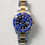 2023 Rolex Blue Submariner Two Tone Yellow Gold