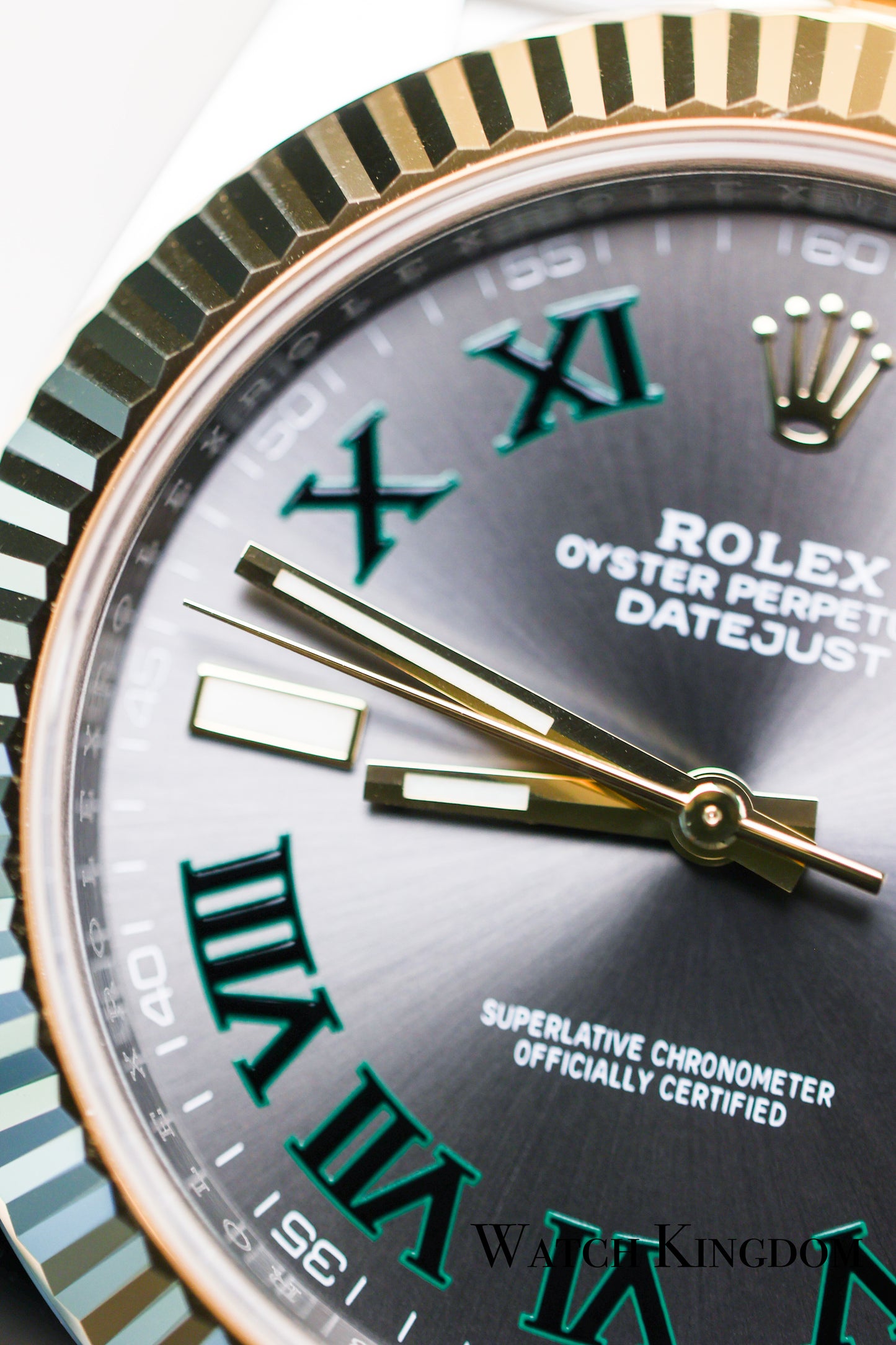 2023 Rolex Datejust 41 Fluted Jubilee Two Tone Yellow Gold ‘Wimbeldon’