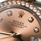 2023 Rolex Datejust 31 Rose Color Dial Fluted Two Tone Rose Gold
