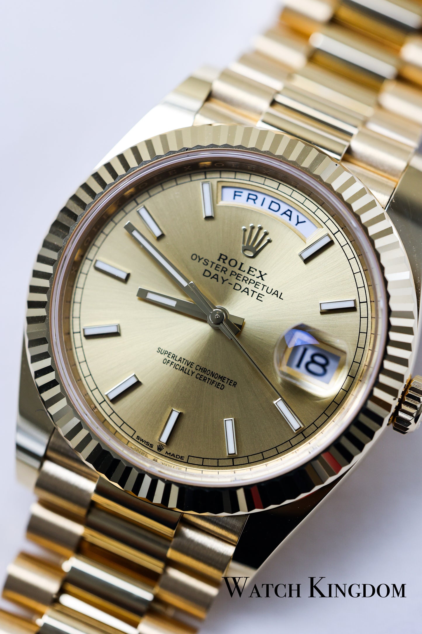 2023 Rolex Daydate 40 Champagne Dial Yellow Gold