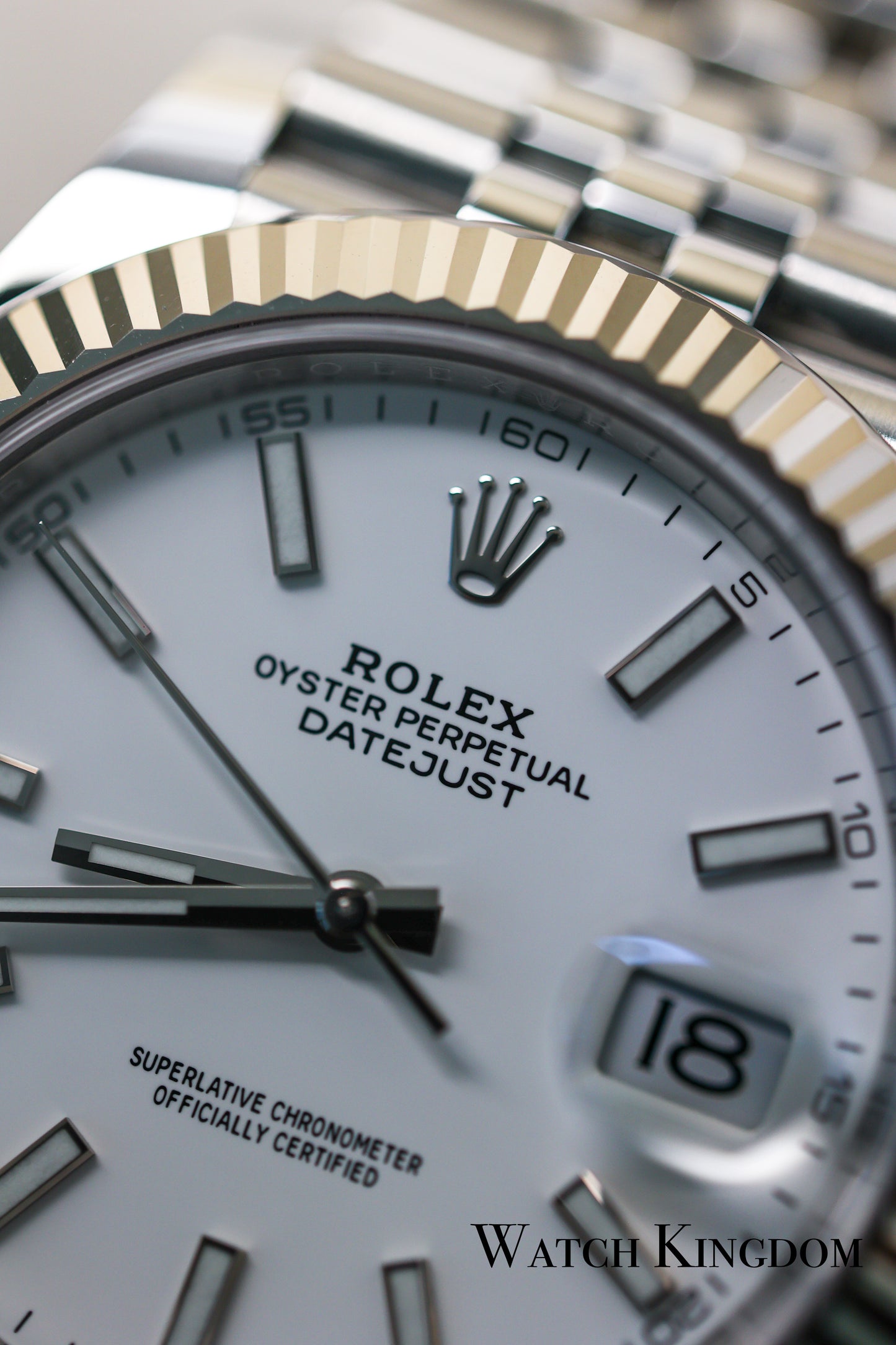 2023 Rolex Datejust 41 White Dial Fluted Jubilee