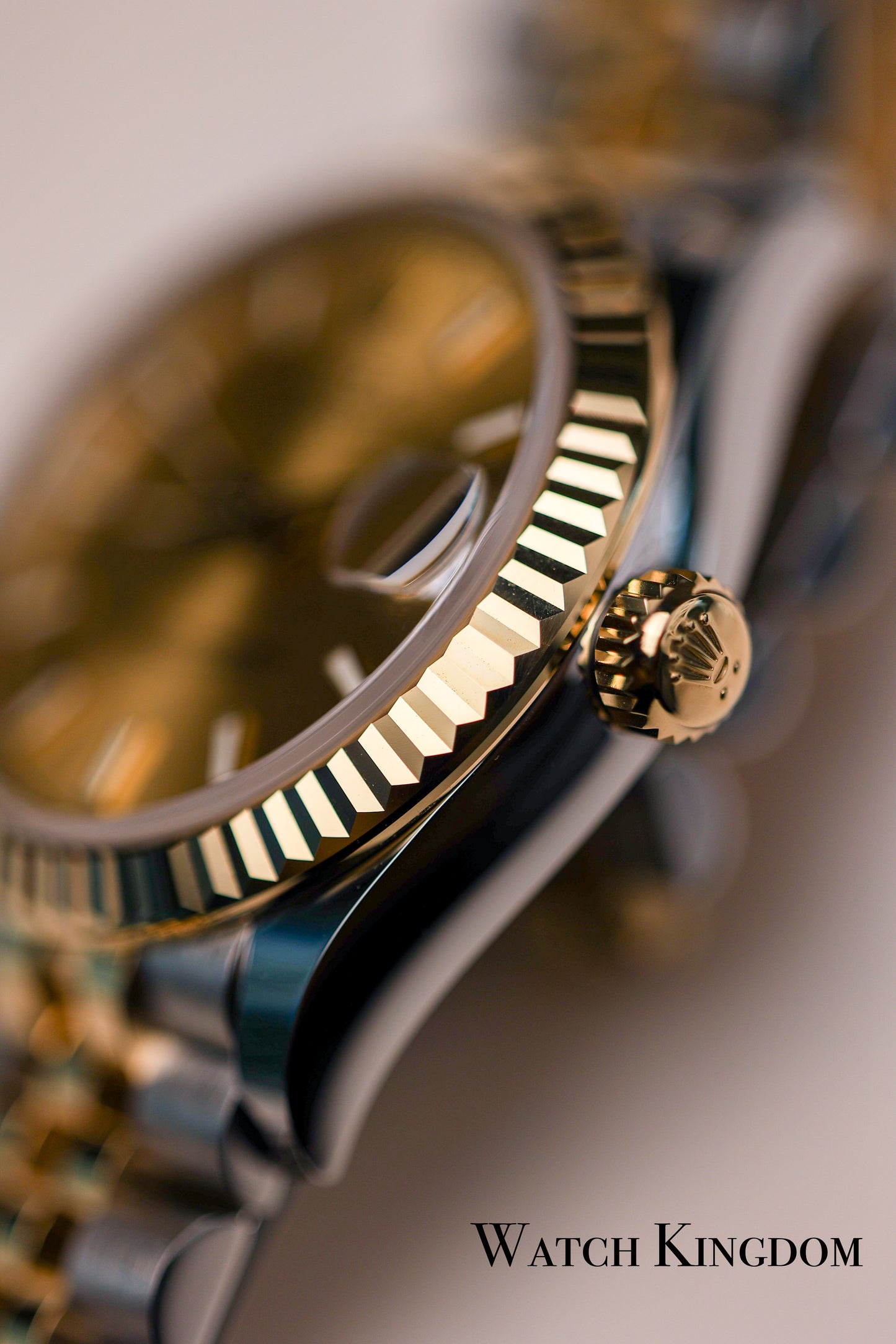 2023 Rolex Datejust 31 Champagne Dial Fluted Jubilee Two Tone Yellow Gold