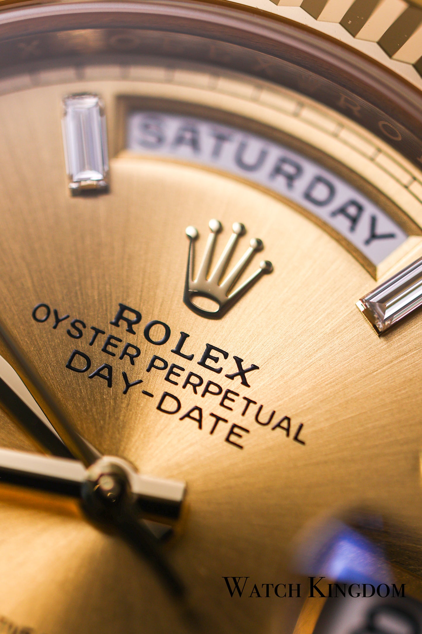 2023 Rolex Daydate 40 Champagne Diamonds Dial Yellow Gold