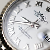 2016 Rolex Datejust 26 White Dial Fluted Jubilee