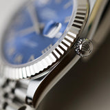 2024 Rolex Datejust Azzurro Blue Dial Fluted Jubilee Ref. 126334