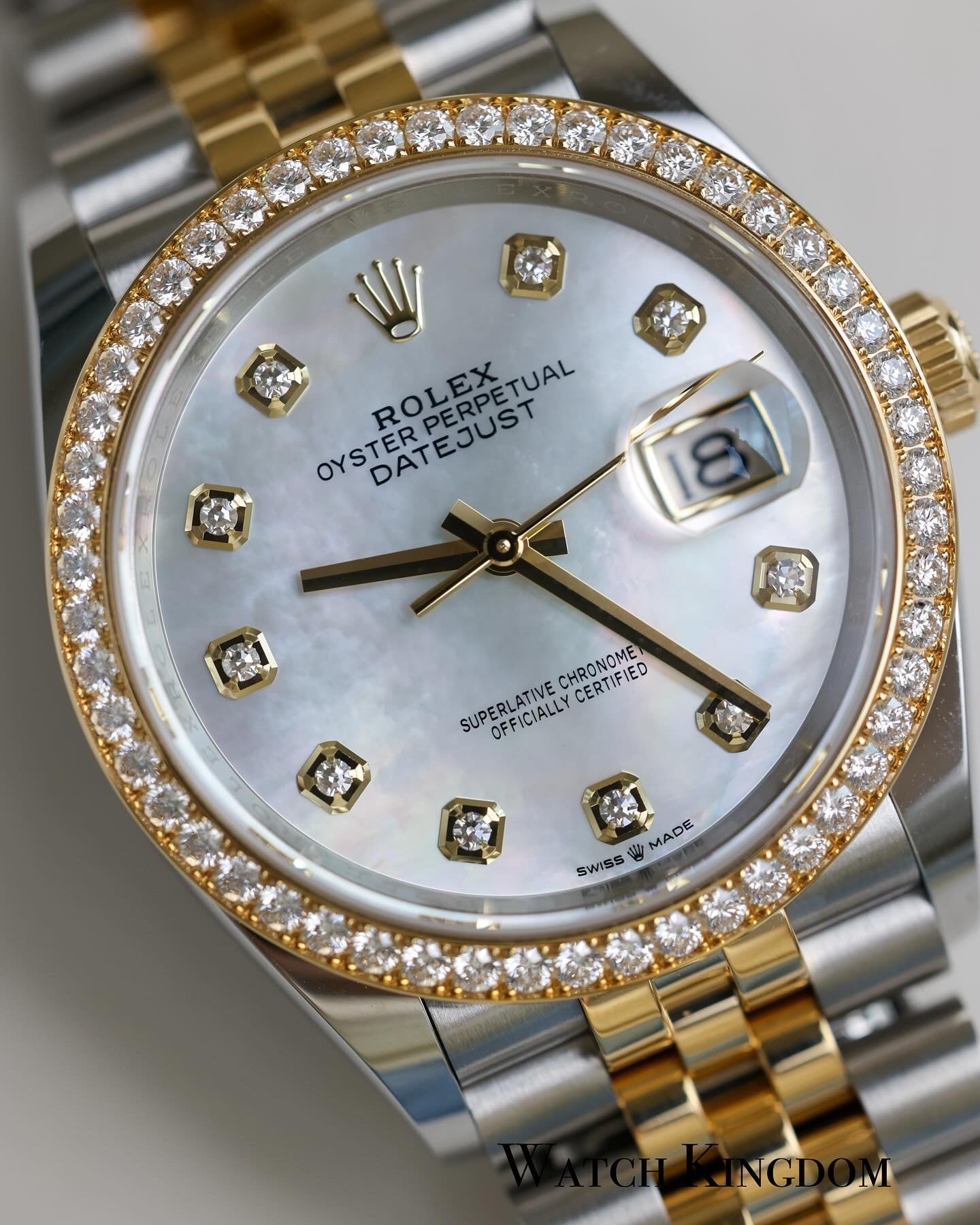 2023 Rolex Datejust 36 Mother of Pearl Dial Diamonds Bezel