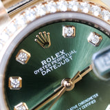 2023 Rolex Datejust 28 Green Dial RG 279135RBR