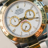 2024 Rolex Cosmograph Daytona White Dial Two Tone YG 40mm