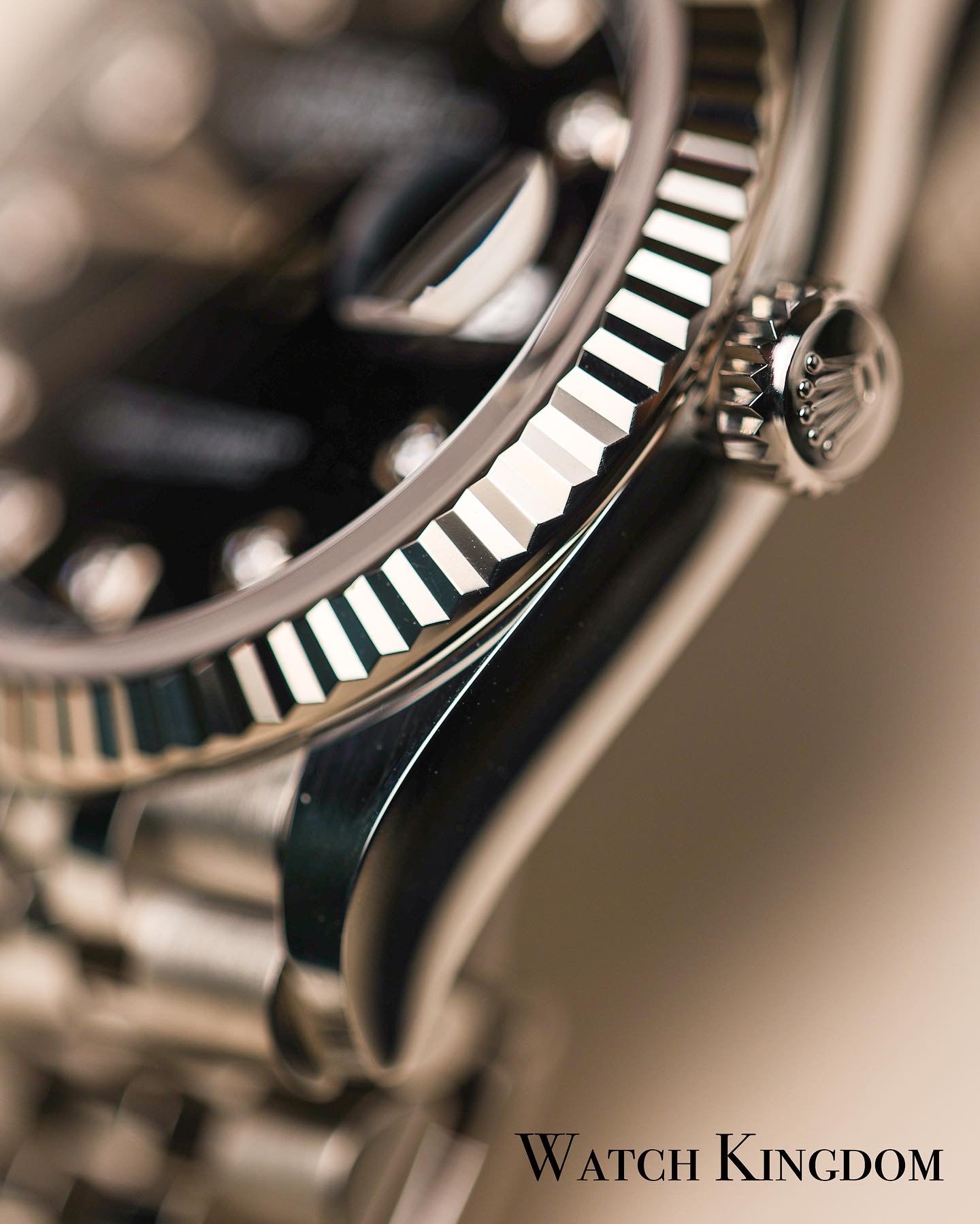2021 Rolex Datejust 36 Black Diamonds Dial Fluted Jubilee