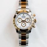 2024 Rolex Cosmograph Daytona White Dial Two Tone YG 40mm